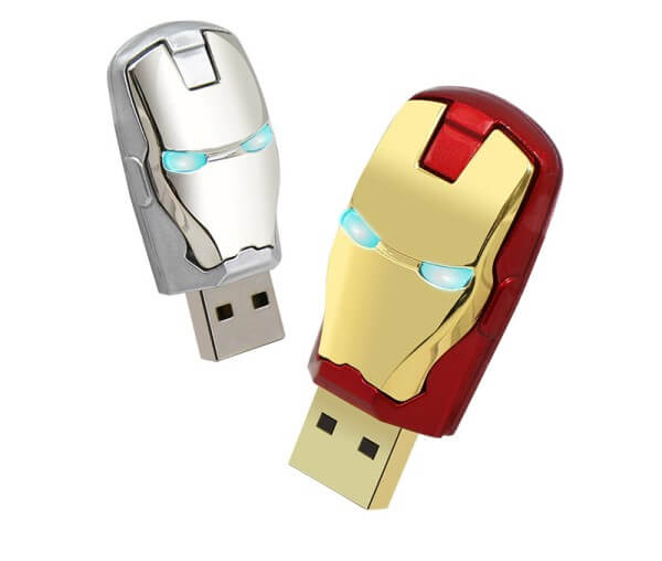USB quảng cáo mini tạo hình nhân vật Iron Man Marvel làm quà tặng khách hàng